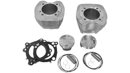 Revolution Performance - Revolution Performance Bolt-On Big Bore Kit (107in. Flat Top) - Bore 3-15/16in. - 10:1 Compression - Natural Silver - RP201-120W