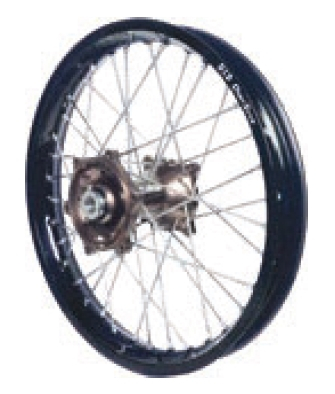 Dubya - Dubya MX Rear Wheel with DID DirtStar Rim - 2.15x19 - Magnesium Hub/Black Rim - 70-4125MB