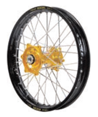 Dubya - Dubya MX Rear Wheel with Excel Rim - 1.60x14 - Gold Hub/Black Rim - 70-1113GB