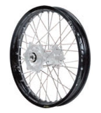 Dubya - Dubya MX Rear Wheel with Excel Rim - 1.60x14 - Silver Hub/Black Rim - 70-1094SB