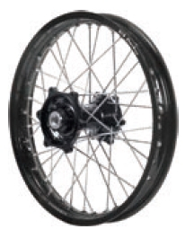 Dubya - Dubya MX Rear Wheel with Excel Rim - 1.60x14 - Black Hub/Black Rim - 70-3163BB