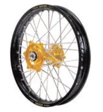 Dubya - Dubya MX Rear Wheel with Excel Rim - 1.60x14 - Gold Hub/Black Rim - 70-3158GB