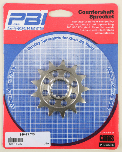 PBI - PBI Steel Front Sprocket - 13T - 666-13