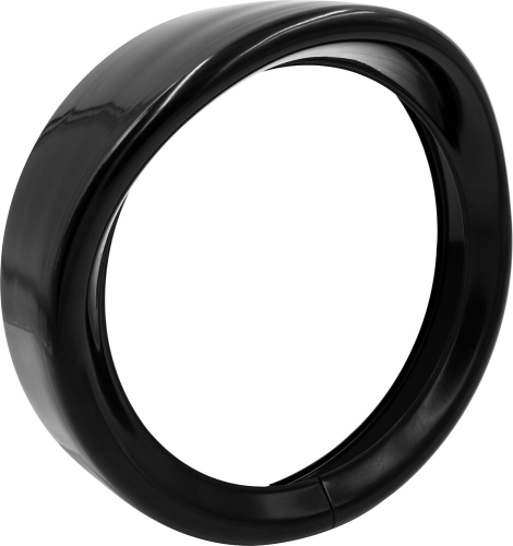 Saddle Tramp - Saddle Tramp 5.75in. Visor Style Light Trim Ring - Black - BC-HDTRIM1