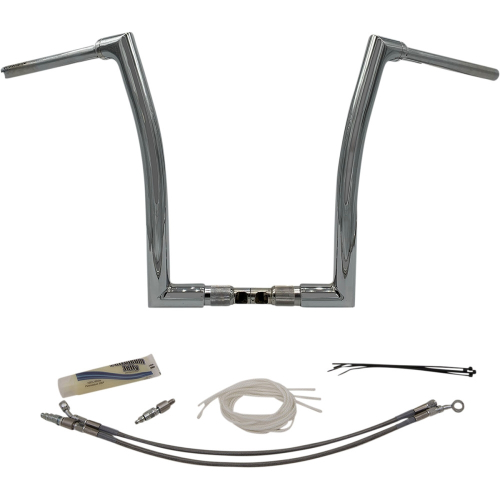 Fat Baggers, Inc. - Fat Baggers, Inc. 1-1/2in. EZ Install Flat Top Handlebar Kit - Chrome - 609316