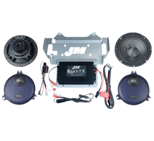 J&M - J&M Stage-5 Rokker XXR 400W Speaker/AMP Kit - 400SP2-14SG-ST5