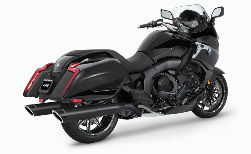 Freedom Performance - Freedom Performance 4.5in. Slash Tip Slip-On - Black Muffler - Sculpted Black Tip - BM00038