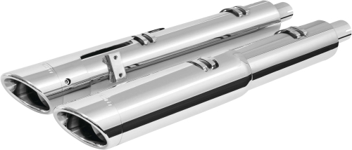 Freedom Performance - Freedom Performance 2-Step Slip-Ons for Indian - Chrome w/Chrome Slash Tip - IN00207