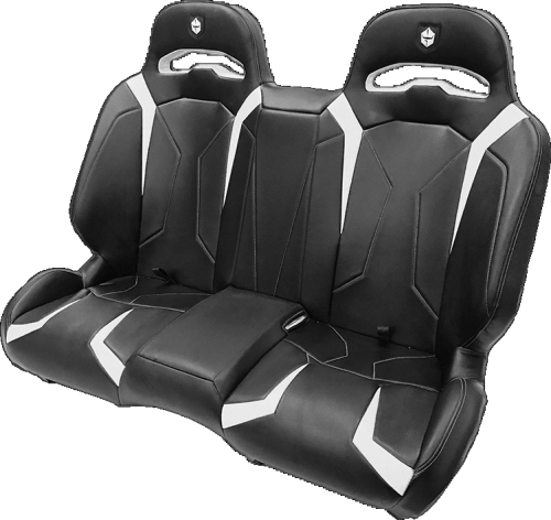 Pro Armor - Pro Armor Le Suspension Bench Seat - Black/White - P144S191WH
