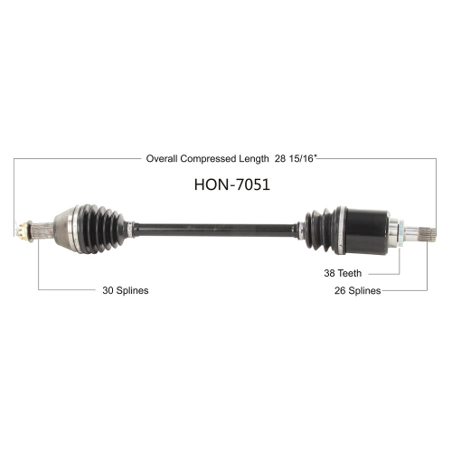 Open Trail - Open Trail OE 2.0 Front Axle - HON-7051