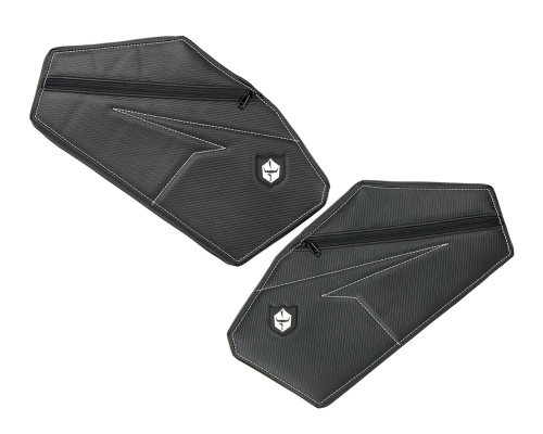Pro Armor - Pro Armor Pro Armor Rear Door Knee Pads with Storage - White - P1910Y321WH