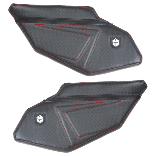 Pro Armor - Pro Armor Pro Armor Stock Rear Door Knee Pads with Storage - Red - P1910Y331RD