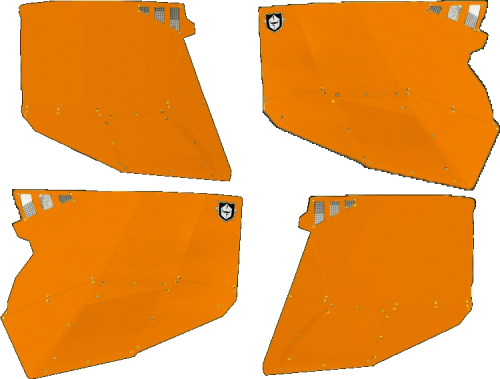 Pro Armor - Pro Armor Stealth Doors - Orange - P144228OR-446