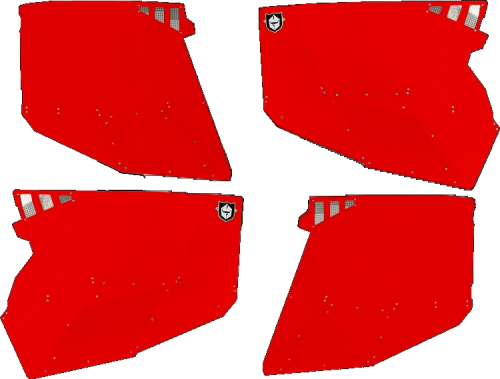 Pro Armor - Pro Armor Stealth Doors - Red - P144228RD-293