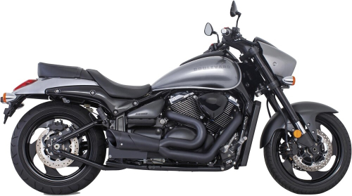 Freedom Performance - Freedom Performance 2-Into-1 Exhaust System - Chrome Muffler - Black Tips - MS00045