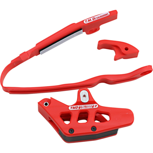 T.M. Designworks - T.M. Designworks Baja-Rally Chain Slide-N-Guide Kit - Red - BCP-R01-RD