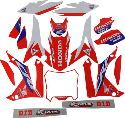 DCOR - DCOR HRC Honda Complete Graphic Kit - White - 20-10-891