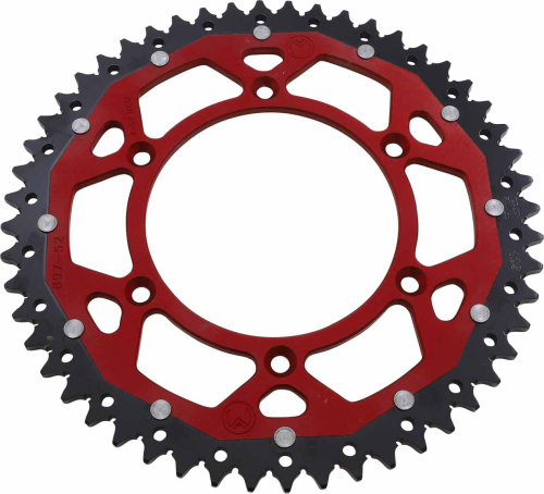 Moose Racing - Moose Racing Dual Rear Sprockets - Red - 52T - 1210-897-52-13X