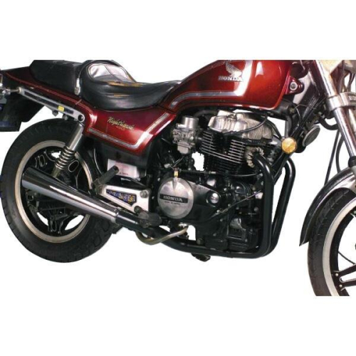 Mac - Mac 2-Into-2 Megaphone Complete System - Black Header/Chrome Muffler - 801-0333