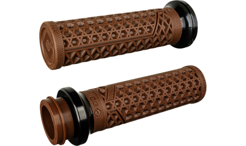 ODI - ODI Vans V-Twin TBW Lock-On Grips - Brown - V31VHTWN-MB