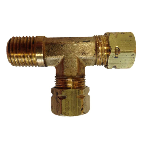Uflex USA - Uflex Male Run T-Fitting - 3/8" x 3/8" Tube x 1/4" NPT