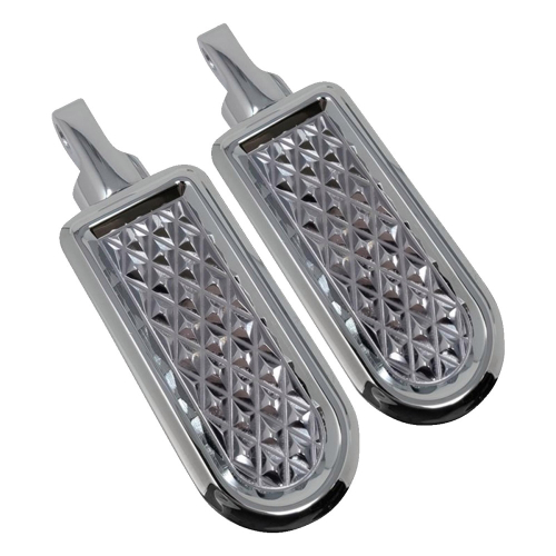 Covingtons - Covingtons Footpeg - Male - Diamondback - Chrome - C3043-C