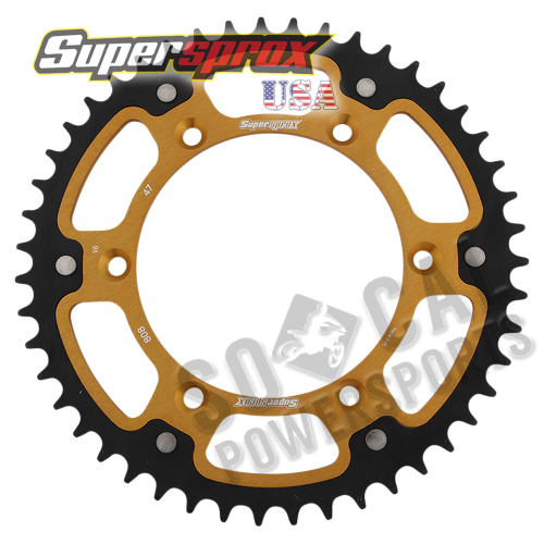 Supersprox - Supersprox Stealth Rear Sprocket - 47T - RST-808-47-GLD