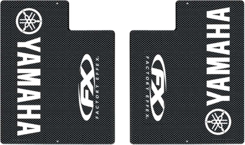 Factory Effex - Factory Effex Carbon Fiber Look Upper Fork Graphics - Yamaha - White - 06-38228