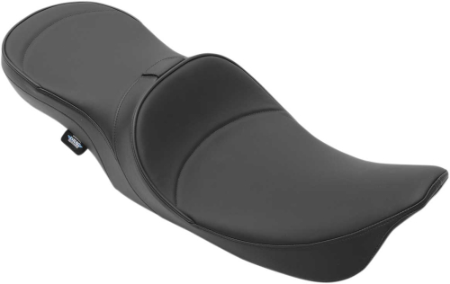 Drag Specialties - Drag Specialties Low Profile Touring Seat with Driver Backrest Provision - Mild Stitch - 0801-1103