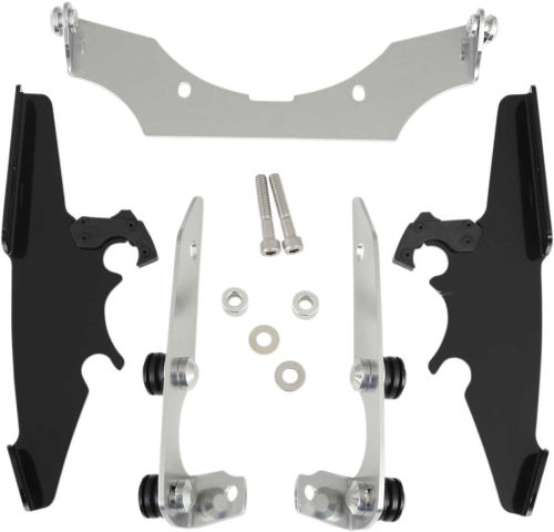 Memphis Shades - Memphis Shades Trigger-Lock Mount Kit for Batwing Fairing - Black - MEM8991