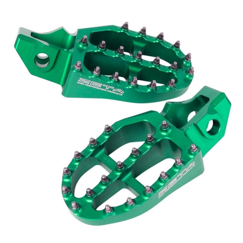 ZETA - ZETA Aluminum Footpeg - Green - ZE93-1224