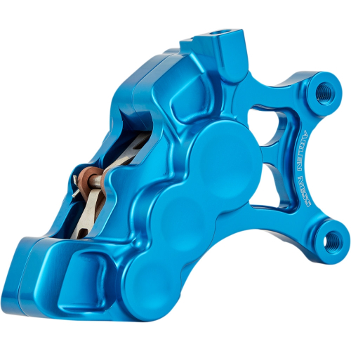 Arlen Ness - Arlen Ness 6-Piston Differential Bore Front Brake Caliper for 14in. Rotors - Right Side - Blue - 02-203