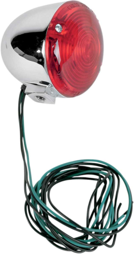 Chris Products - Chris Products Flat Lens Turn Signal - Red - Dual Filament - 8395R