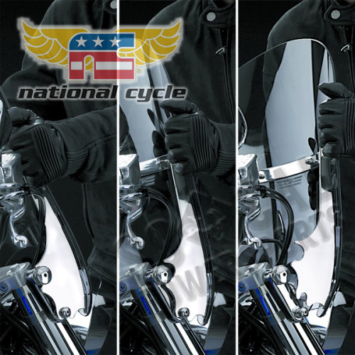 National Cycle - National Cycle SwitchBlade 2-Up Windshield - Clear - N21111