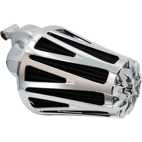 Arlen Ness - Arlen Ness Monster Sucker Air Cleaner Kit with Cover - CrossFire/Chrome - 600-088