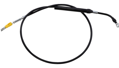 LA Choppers - LA Choppers Black Vinyl/Stainless Clutch Cable - 18in.-20in. Ape Hanger Handlebar - Black - LA-8058C19B