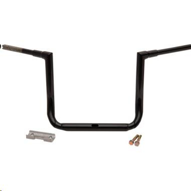 LA Choppers - LA Choppers 1-1/2in. Grande Twin Peaks Touring Handlebars - 14in. Rise - Gloss Black - LA-7365-14B