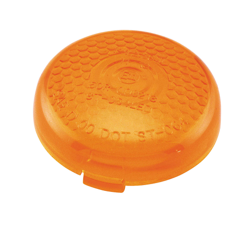 Bikers Choice - Bikers Choice Turn Signal Replacement Lenses - Honeycomb Design Amber - 489866