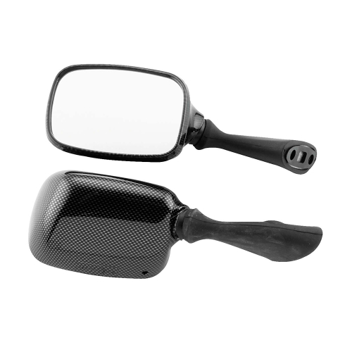 BikeMaster - BikeMaster OEM Replacement Mirror - Left - Carbon Fiber - 600225