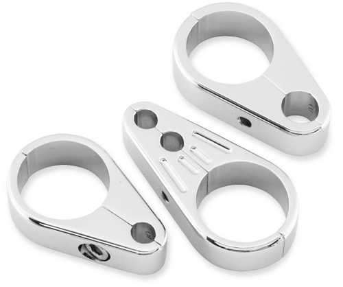 Bikers Choice - Bikers Choice Clutch Cable Clamp - 1-1/4in. - Slotted Chrome - 489795