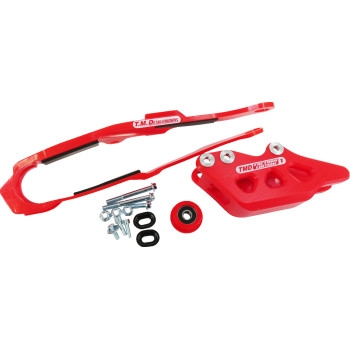 T.M. Designworks - T.M. Designworks Dirt Cross Multi-Purpose Chain Slide-N-Guide Kit FE2 Guide - Red - DCK-OR16-RD