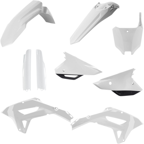 Acerbis - Acerbis Full Plastic Kit - White/Black - 2861801035