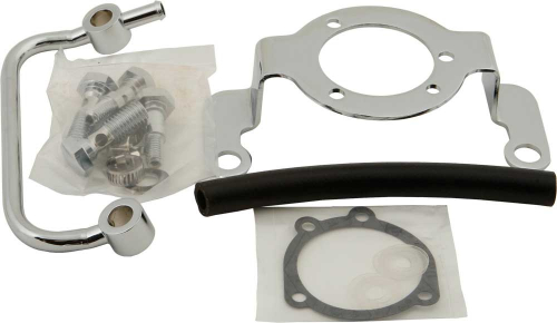 HardDrive - HardDrive Bracket with Bolts and Breather Tube - Chrome - 120117