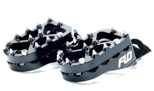 Flo Motorsports - Flo Motorsports Snow Bike Footpegs - Black - SPEG-792BLK