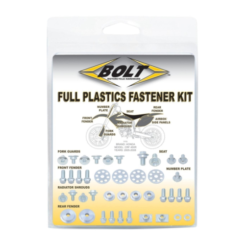 Bolt MC Hardware - Bolt MC Hardware Full Plastic Fastener Kit - KAW-011385