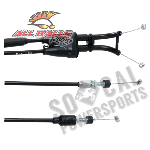 All Balls - All Balls Black Vinyl Throttle Cable - 45-1180
