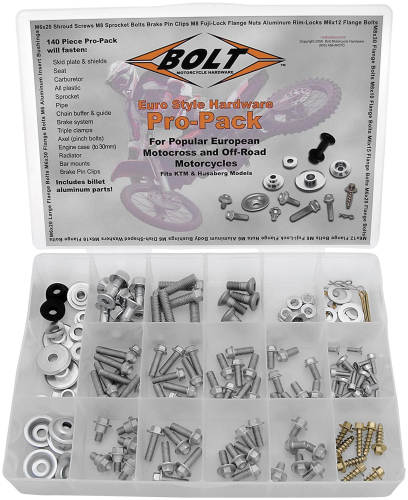 Bolt MC Hardware - Bolt MC Hardware Euro Style Pro-Pack - 2004-EUPP