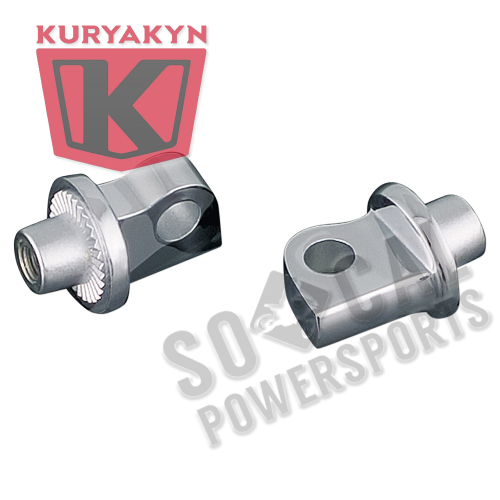 Kuryakyn - Kuryakyn Splined H-D Style Male Mount Adapters - 8881