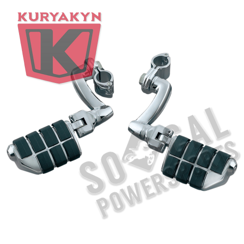 Kuryakyn - Kuryakyn Longhorn Offset Dually With ISO Pegs and 1in. Magnum Quick Clamp - 7980