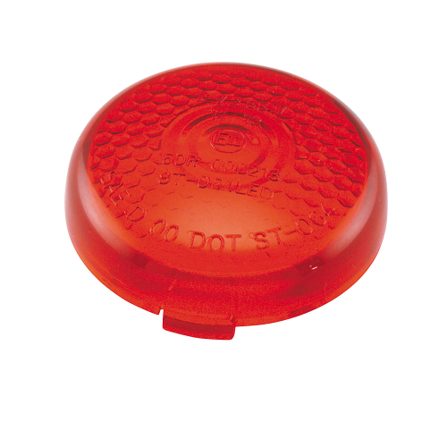 Bikers Choice - Bikers Choice Turn Signal Replacement Lenses - Honeycomb Design Red - 489867